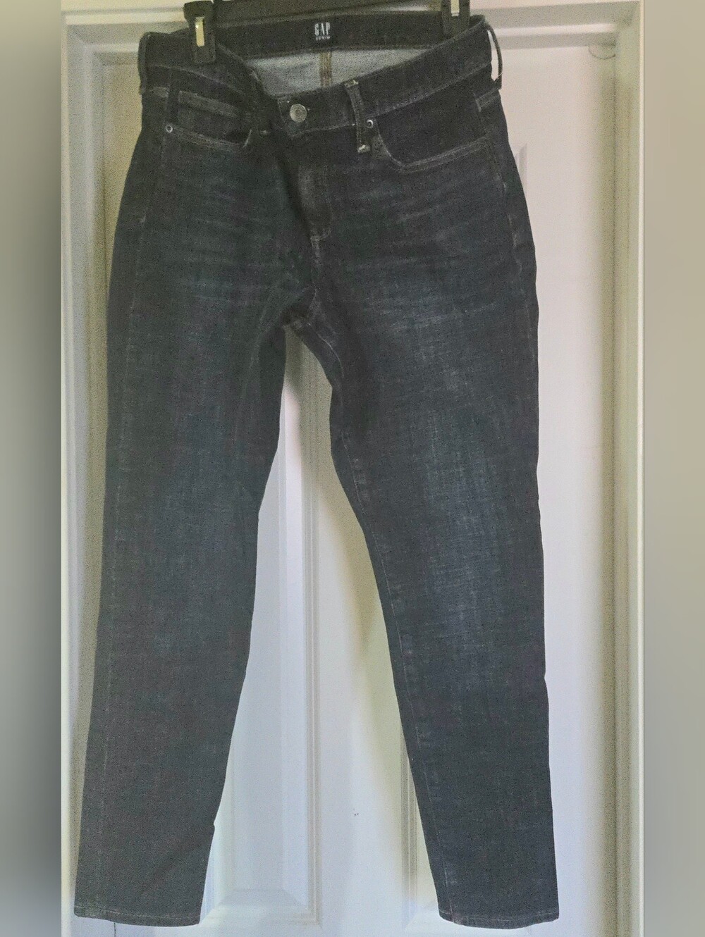 GAP Women's 1969 True Skinny Jeans - Dark Indigo Mid Rise Size 32r 14 NWOT